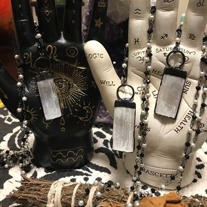 Selenite Beaded Necklace